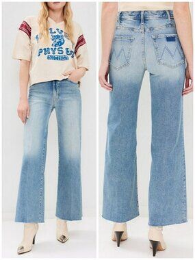 💕MOTHER SUPERIOR💕 The Hustler Roller Fray Jeans ~ I Confess 27 NWOT